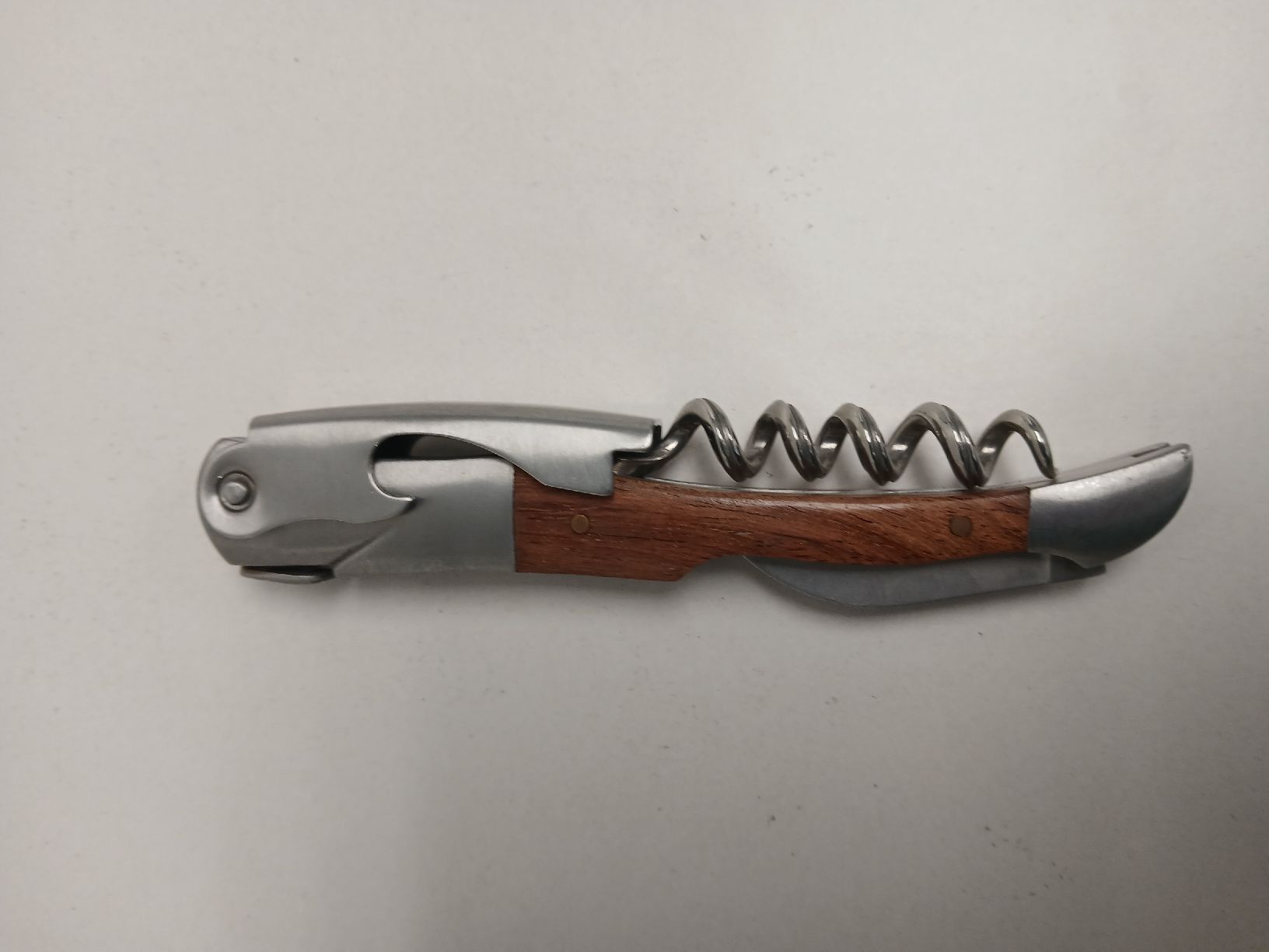 Apribottiglie & Tappi per chiusura: NEW! Corkscrew - Wood Handle, Stainless Ste – Nuovo e nell'imballaggio originale da Dübendorf venduto da LoRi-2026 2