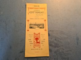 1908  BROCHURE  COTTEREAU  FAHRRAD  VINTAGE  COLLECTION