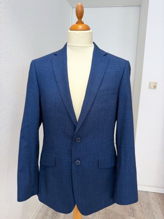 Charles Tyrwhitt London Slim Fit Anzug Blau Kariert Gr. 48