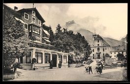 Engelberg, Hotel Engel, Kirche und Hahne