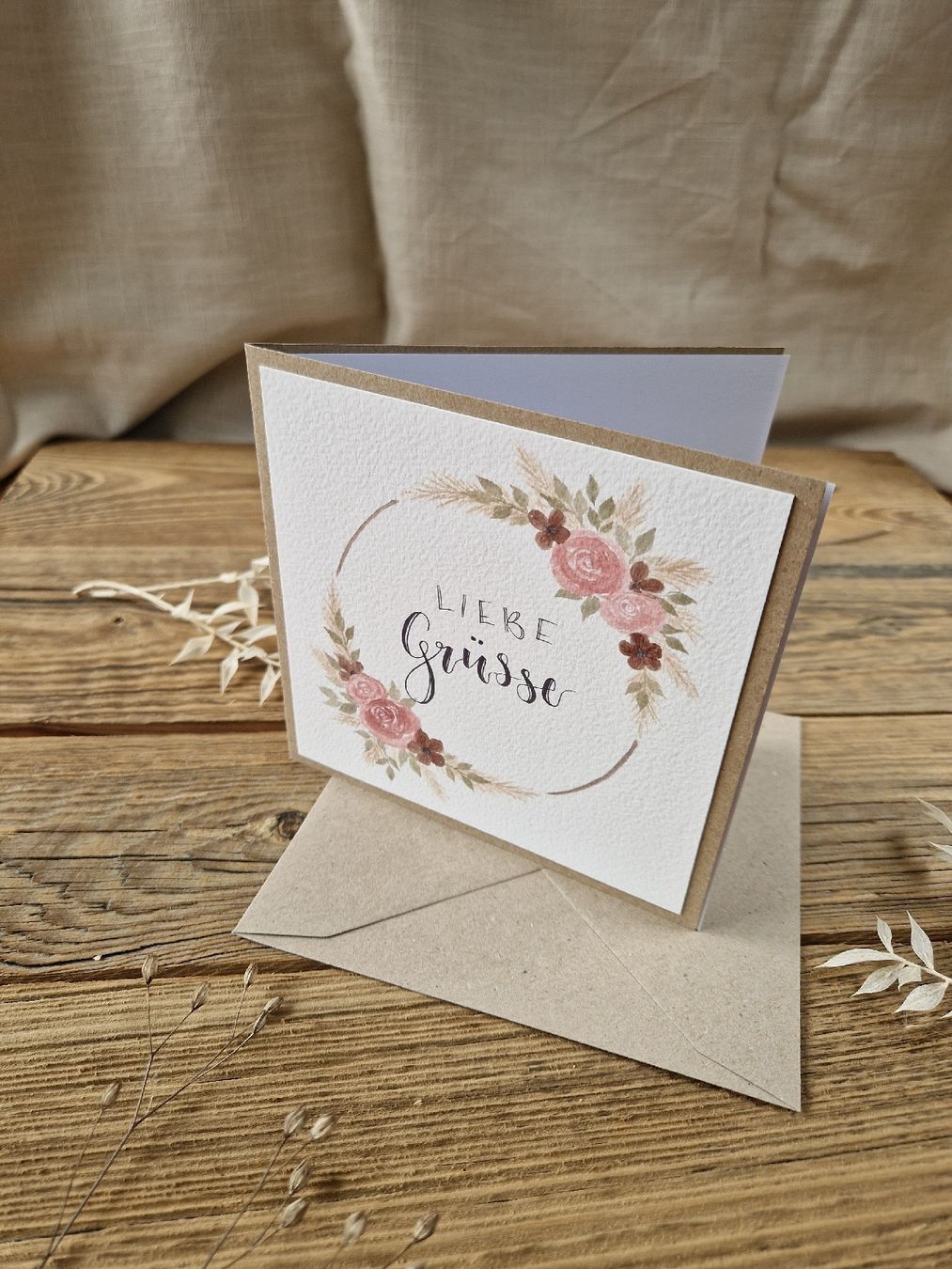 Cartes: Handgemachte Grusskarte - Liebe Grüsse – Neuf avec emballage d'origine à Grosshöchstetten par sim_t9dc 2
