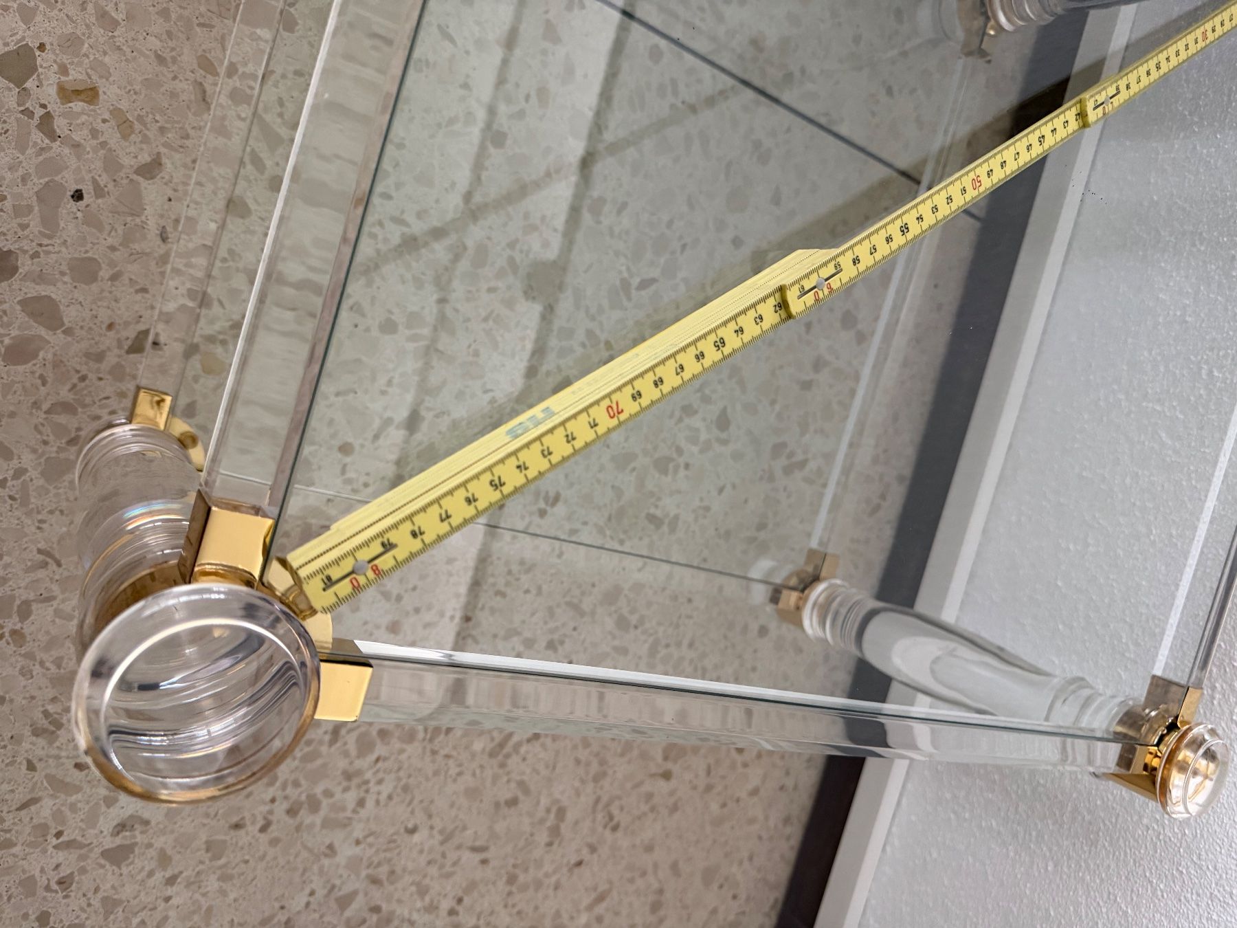 Tavoli: Wunderschöne Acryl/Plexiglas  vergoldet Top Zustand – Usato da Solothurn venduto da anni22 8