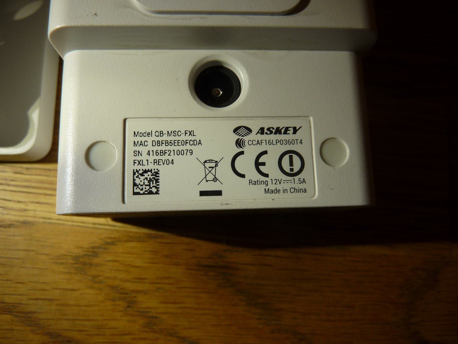 Fotocamera: Askey Model QB-MSC-FXL. - Multi-Sensor WiFi Network Camara – Usato da Hochfelden venduto da swissice 2