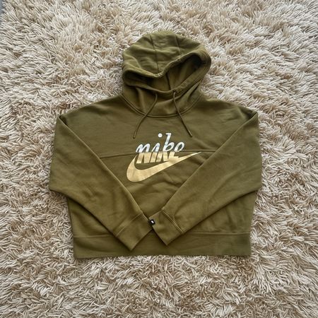 Pull Crop top Nike femme M vert Très bon état