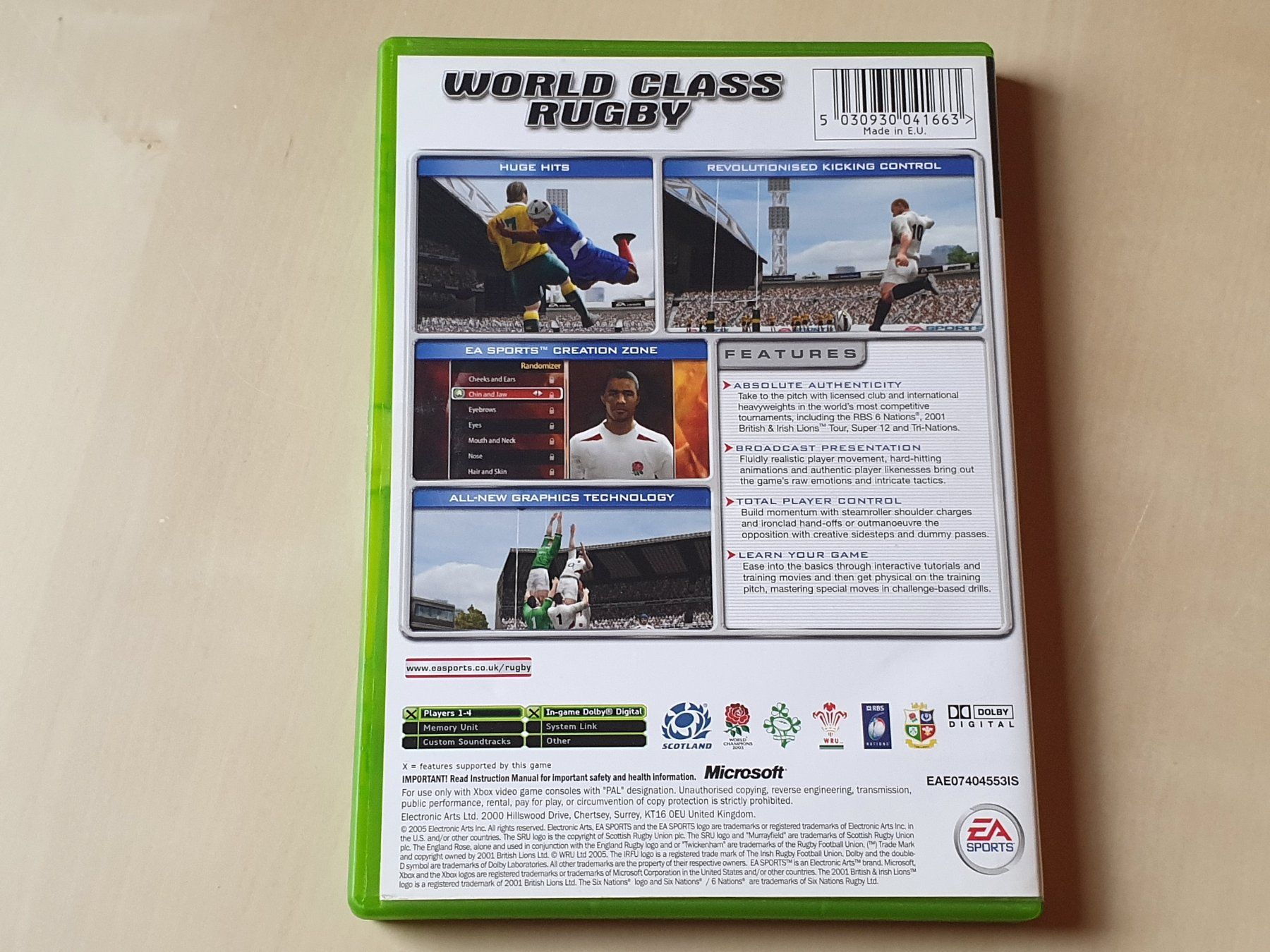 Microsoft Giochi: Rugby 2005 – Usato da Stansstad venduto da collectorsshop 1