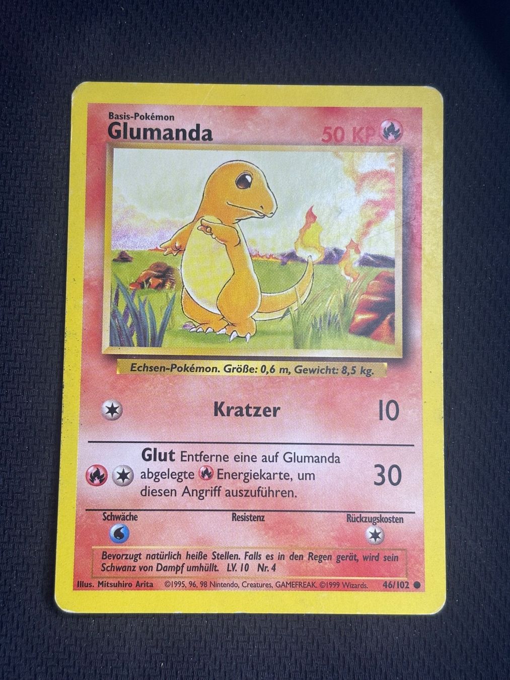 Pokémon Carte collezionabili: Pokemon Glumanda 46/102 WOTC Base Set DE – Usato da St. Gallen venduto da KantoKarten