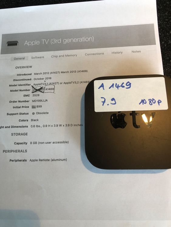 Apple TV 3. Generation A1469 | Kaufen auf Ricardo