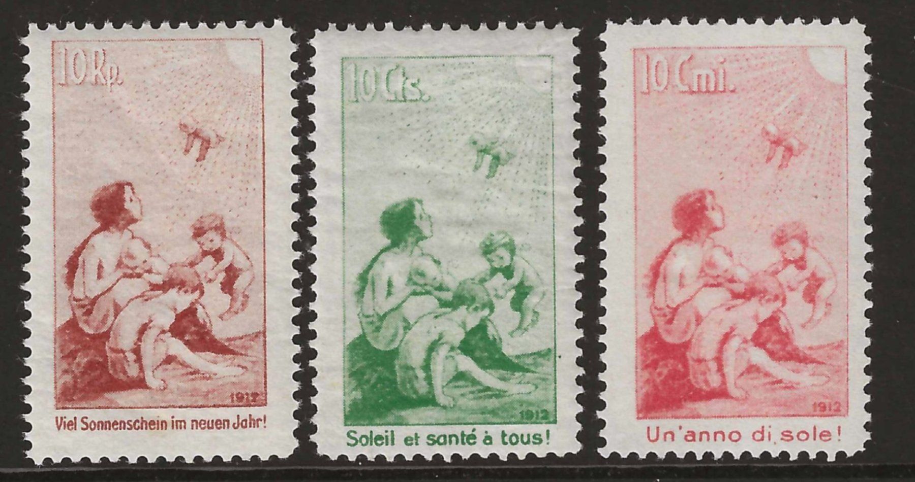 Tutti i francobolli: 1912 : Pro Juventute Vorläufer I - III postfrisch ** – Nuovo (secondo la descrizione) da Gümligen venduto da Geniusbuy