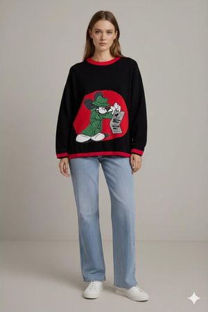 Disney Micky Maus Detektiv Pullover - Größe M