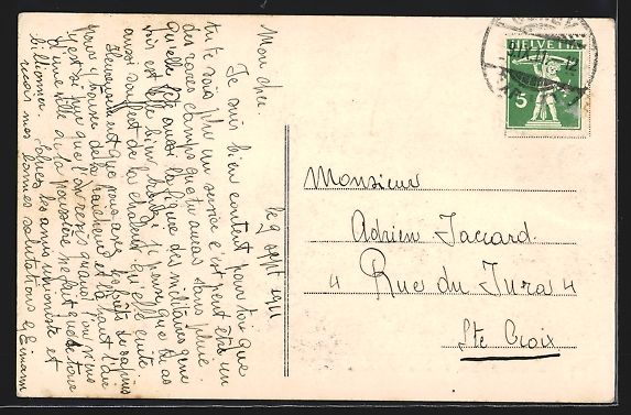 Cartoline postali: AK Genève, Forces Motrices, 1911 – Usato da Berlin venduto da bartko-reher 1