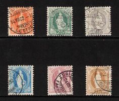 1882 Stehende Helvetia 66AD - 72A  ʘ