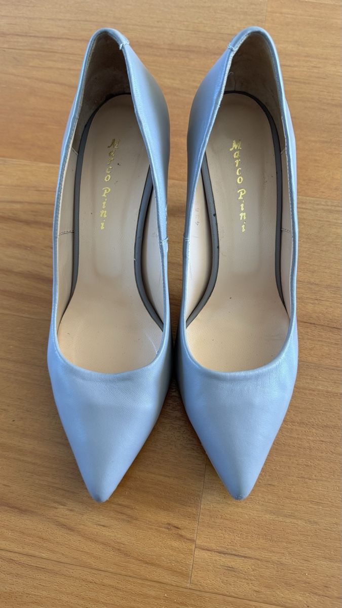 Damenschuhe: Marco Pini Pumps, Gr. 39, hellgrau – Gebraucht aus Knonau von yuz_px92