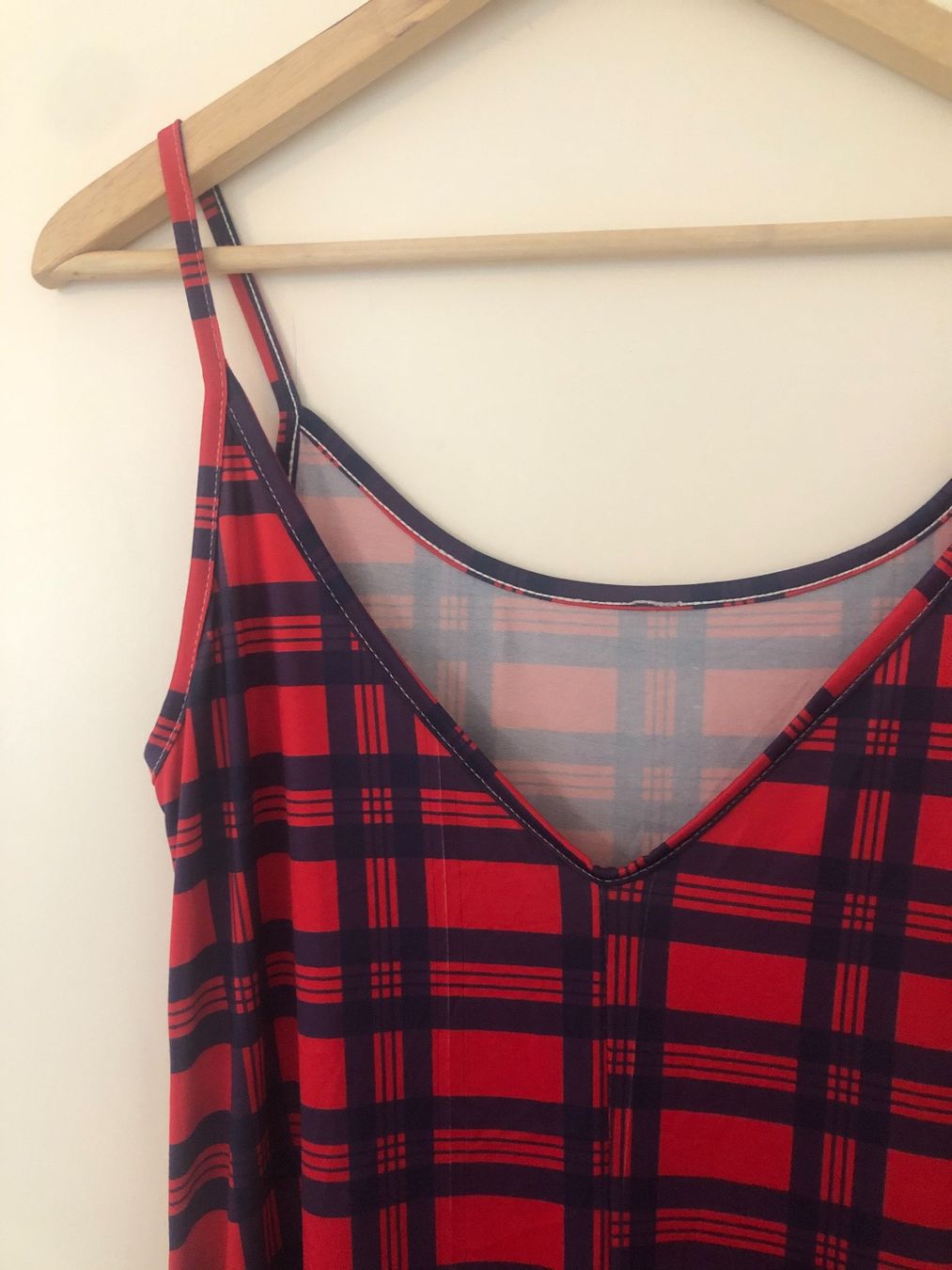 Vestiti: Rot blau gemustertes Kleid Bikini Stoff – Usato da Zürich venduto da gioiali92 3