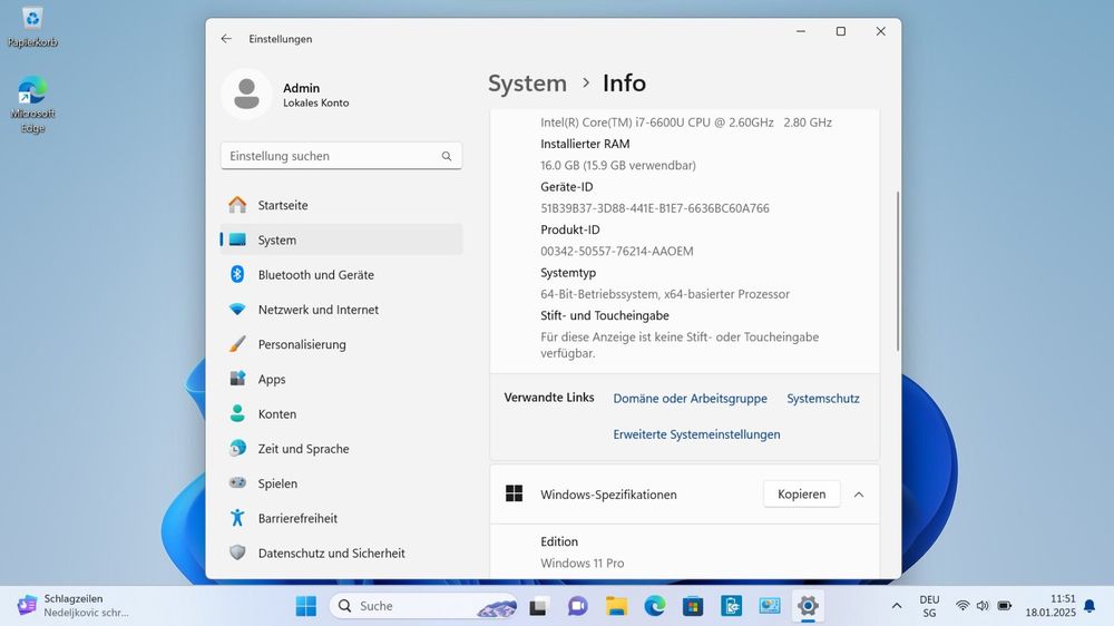 Dell Ultrabook i7, 16 GB Ram, 256 GB SSD, Win 11, Office 3