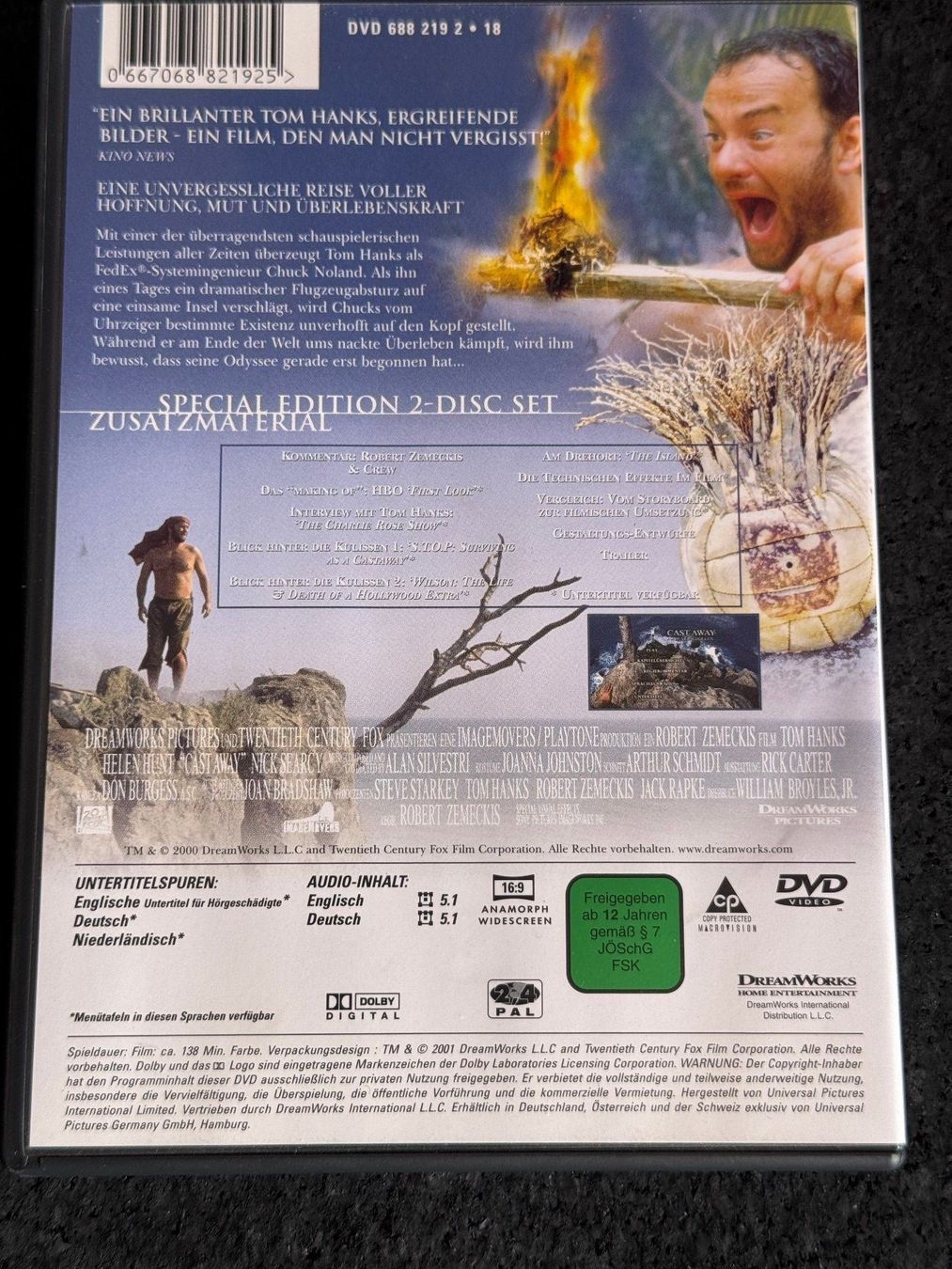 Tutti i DVDs: CASTAWAY "Verschollen" Special Edition 2 Disc-Set DVD EN/DE – Usato da Fribourg venduto da tschjoly 1
