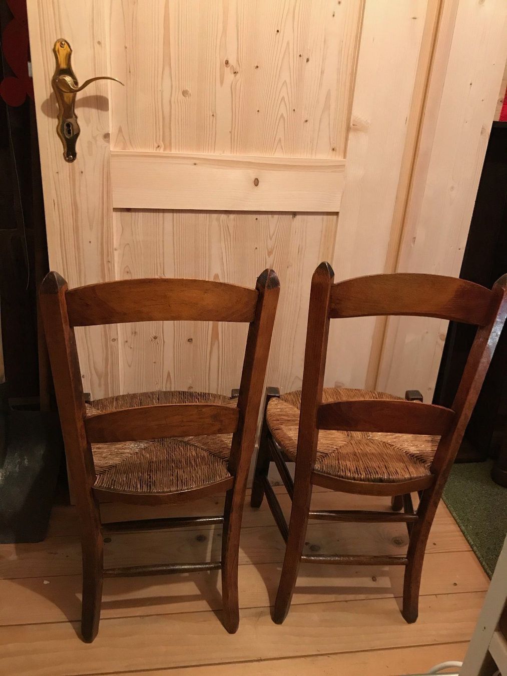 Sedie: 2 chaises paillées anciennes – Usato da Ste-Croix venduto da BuffetSC 1