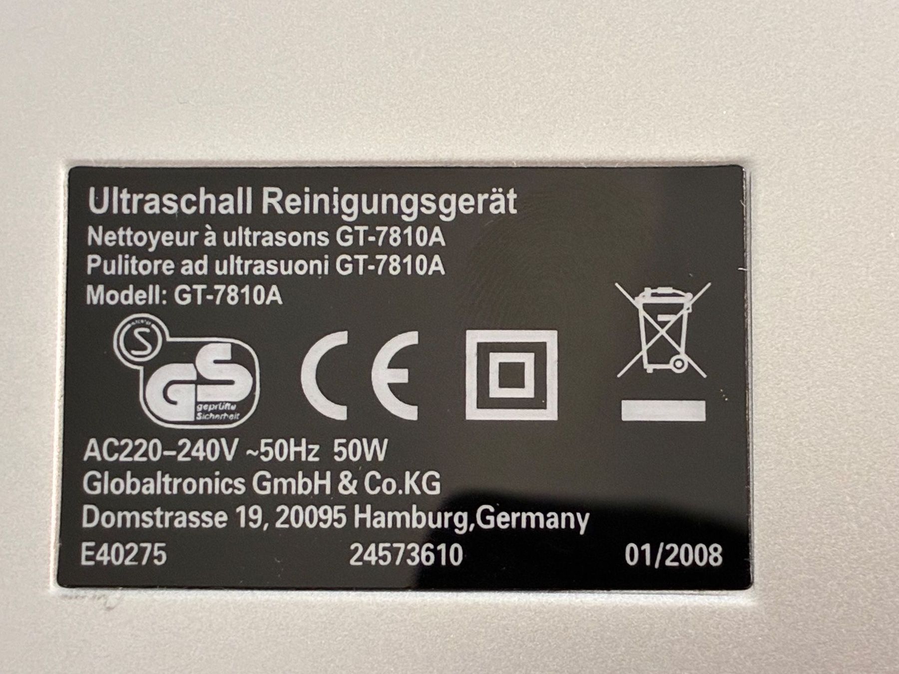 Alle Maschinen: Ultraschall- Reinigungsgerät – Gebraucht aus Frick von sandra037 6