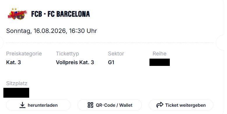 Biglietti: FC Basel vs FC Barcelona – Usato da Basel venduto da Riso7