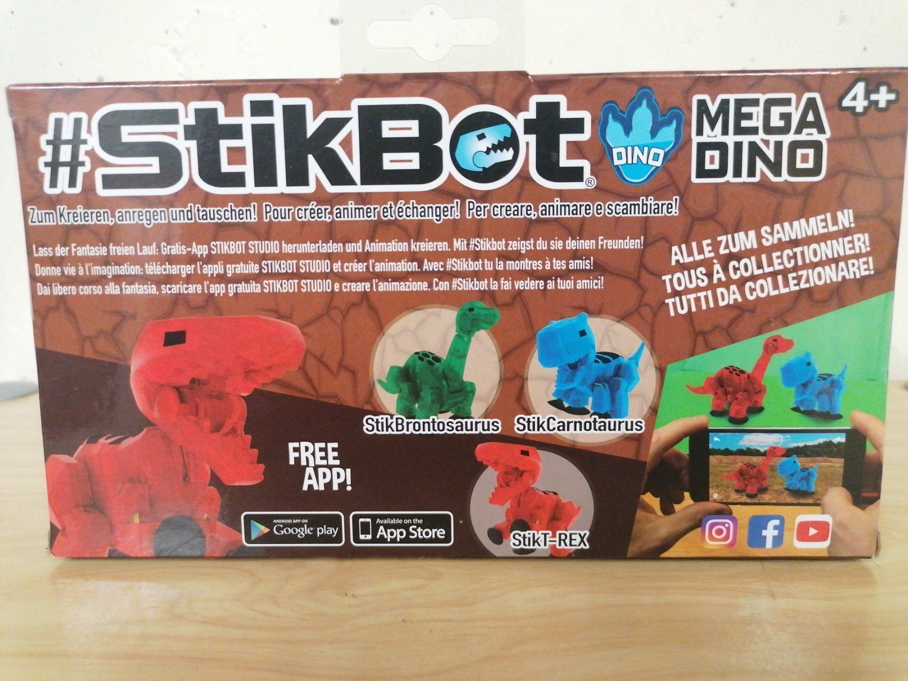 Statuette: "StikCarnotaurus" Mega Dino – Nuovo e nell'imballaggio originale da Bäch SZ venduto da Swissy46 2
