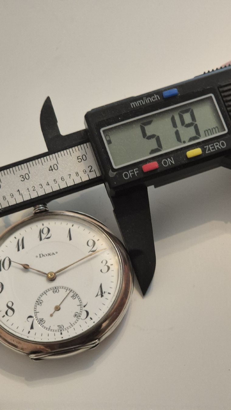 Doxa Orologi: Doxa Taschenuhr, Silber, 52 mm – Usato da Marbach SG venduto da Zippo1401 7
