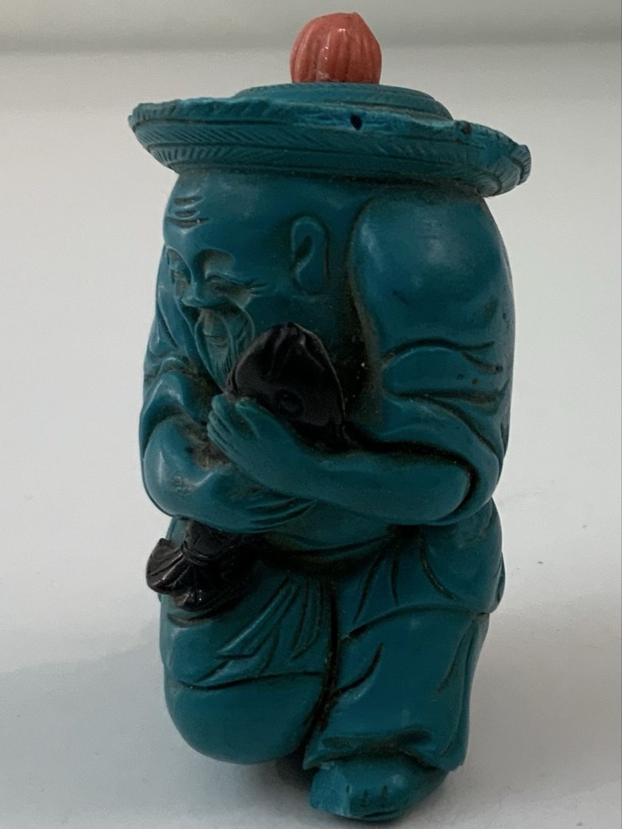 Figuren: Tabatière en forme de personnage bleu – Gebraucht aus rolle von Tontonjulot 1
