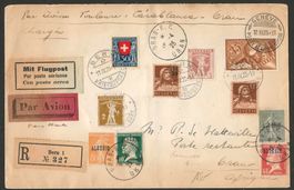 1925 : Flugbrief nach Algerien mit Strafporto