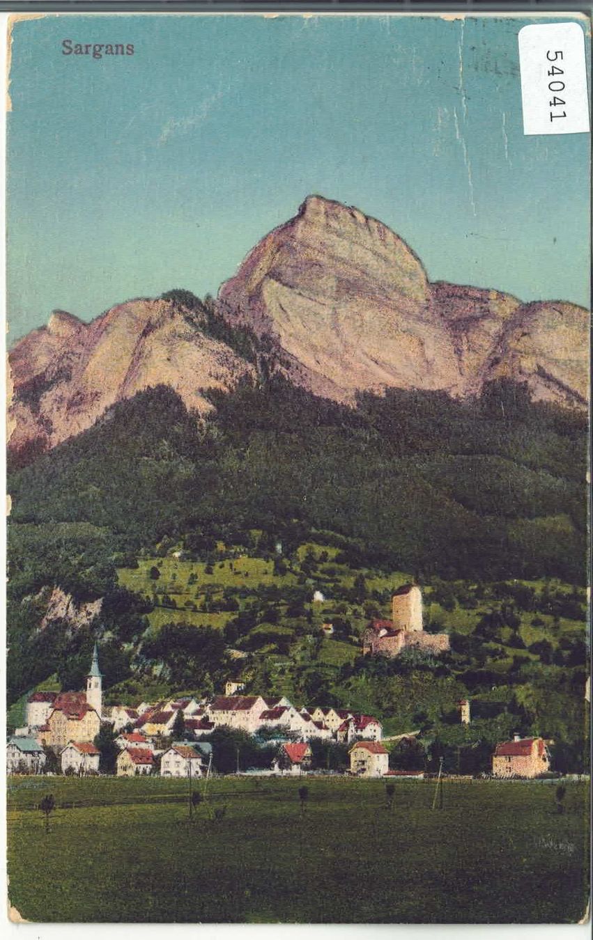 Cartes postales: Sargans - Generalansicht - Litho – D'occasion à Ettingen par Kartenplanet