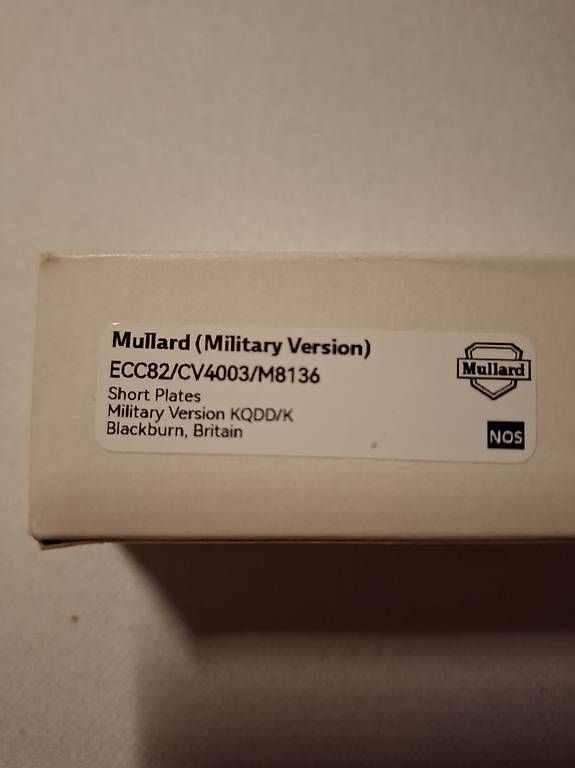 Mullard Elektronikbauteile: Röhre Mullard ECC82/CV4003/M8136/12AU7 – Gebraucht aus Utzigen von TomUtz 1