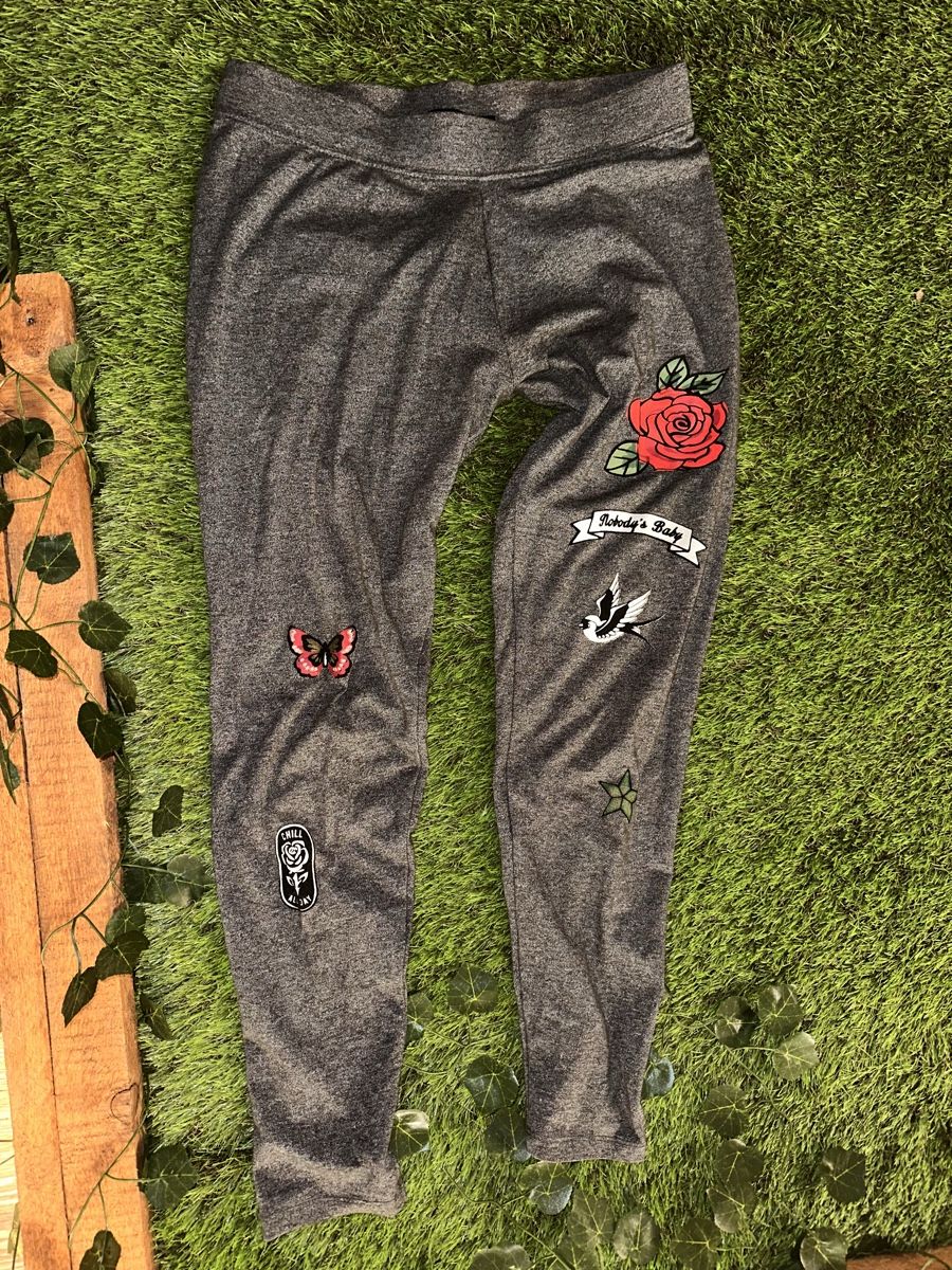 Tally Weijl Leggings: Leggins Grau mit Motiven – Nuovo (secondo la descrizione) da Oberurnen venduto da jasmin2fel 1