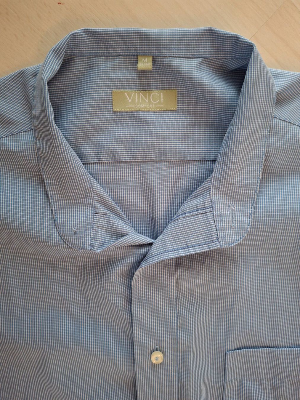Camicie: Vinci Corporate Hemd, hellblau gestreift, Gr. M – Usato da Walterswil SO venduto da mel_5b2h 1