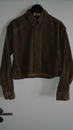 FIZZEN Rework Cord Hemdbluse / cropped / vintage