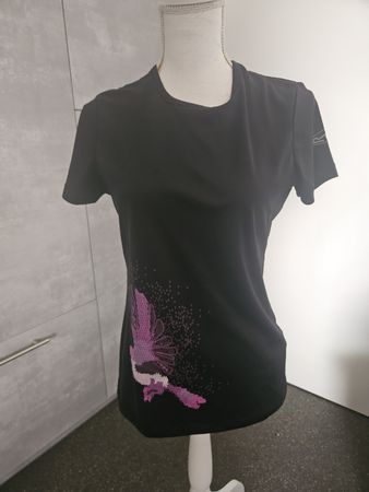 Regatta T-Shirt schwarz Grösse 38 Vogelmotiv