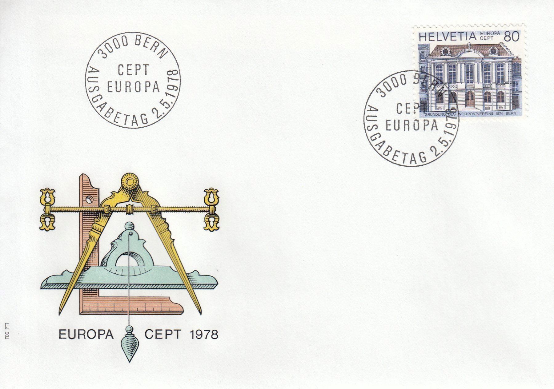 Tutti i francobolli: 1978 Europa CEPT SUVA 3 FDC – Usato da Spreitenbach venduto da Mustang_1105 1