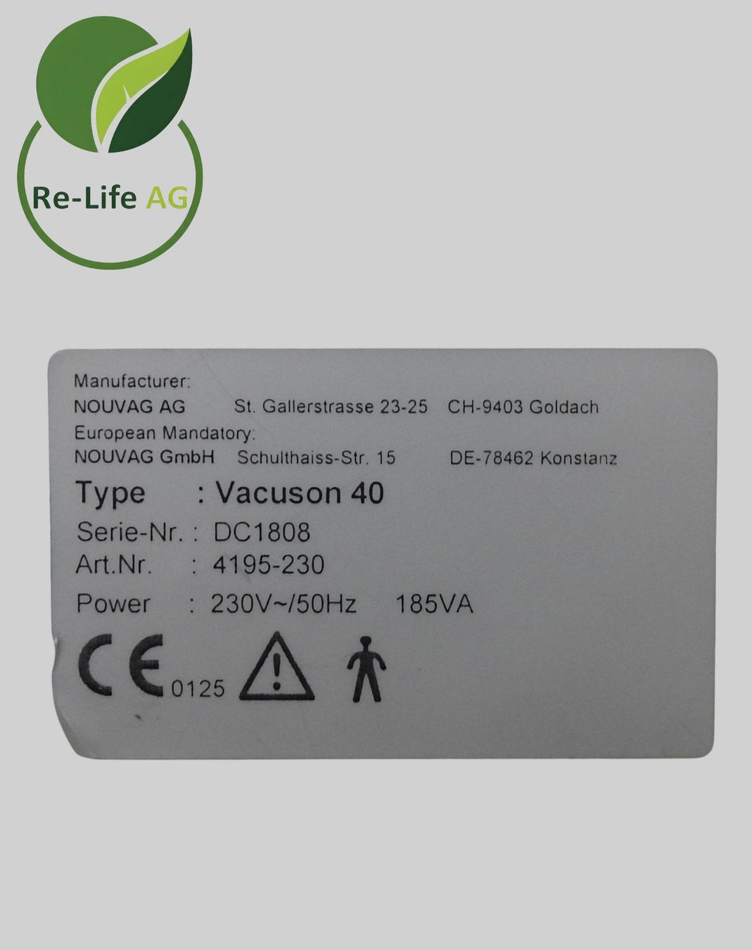 Alle Maschinen: Nouag AG | Vacuson 40 | Suction Pump – Gebraucht aus Reinach BL von Re-LifeAG_Labor2 6