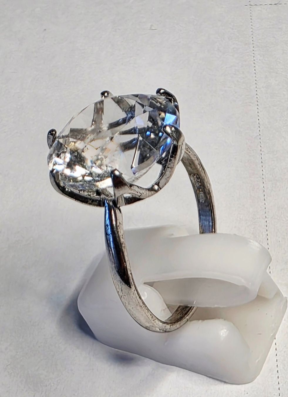 Ringe: Weiss Topas Fingerring Silber – Neu (gemäss Beschreibung) aus Zürich von benedikt12 5
