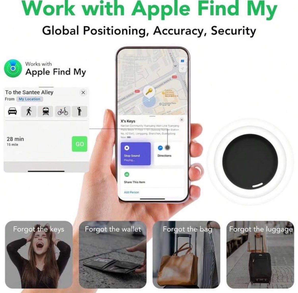 Plaketten & Abzeichen: Schlüsselfinder, Key Tracker, kompatibel mit Apple 52 – Neu und originalverpackt aus Emmenbrücke von ShopDirect 1