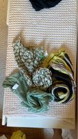 Lot de 3 foulards multicolores, différents motifs