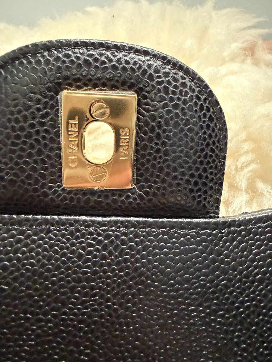Chanel Borse da donna: Chanel large classic double flap, black caviar leather – Nuovo (secondo la descrizione) da Adliswil venduto da mun_k9pf 1