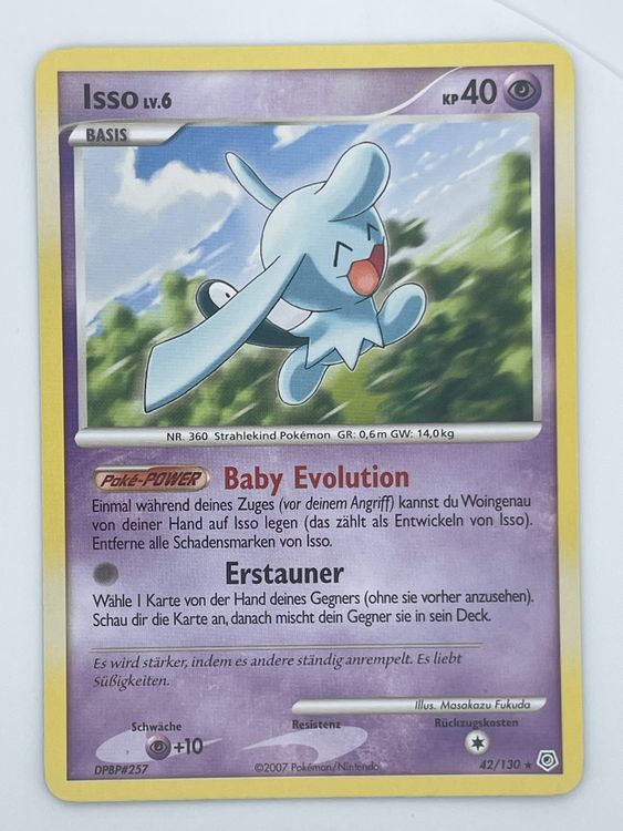 Isso 42/130 Rare Pokémon Diamond & Pearl (Neu (gemäss Beschreibung)) in ...