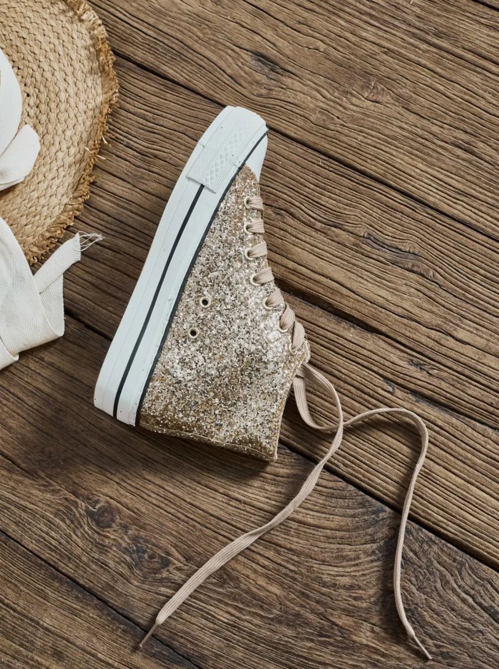 Scarpe da donna: Damenschuhe - Glitzersneaker Gr. 37 – Nuovo e nell'imballaggio originale da Triesen venduto da toney2000