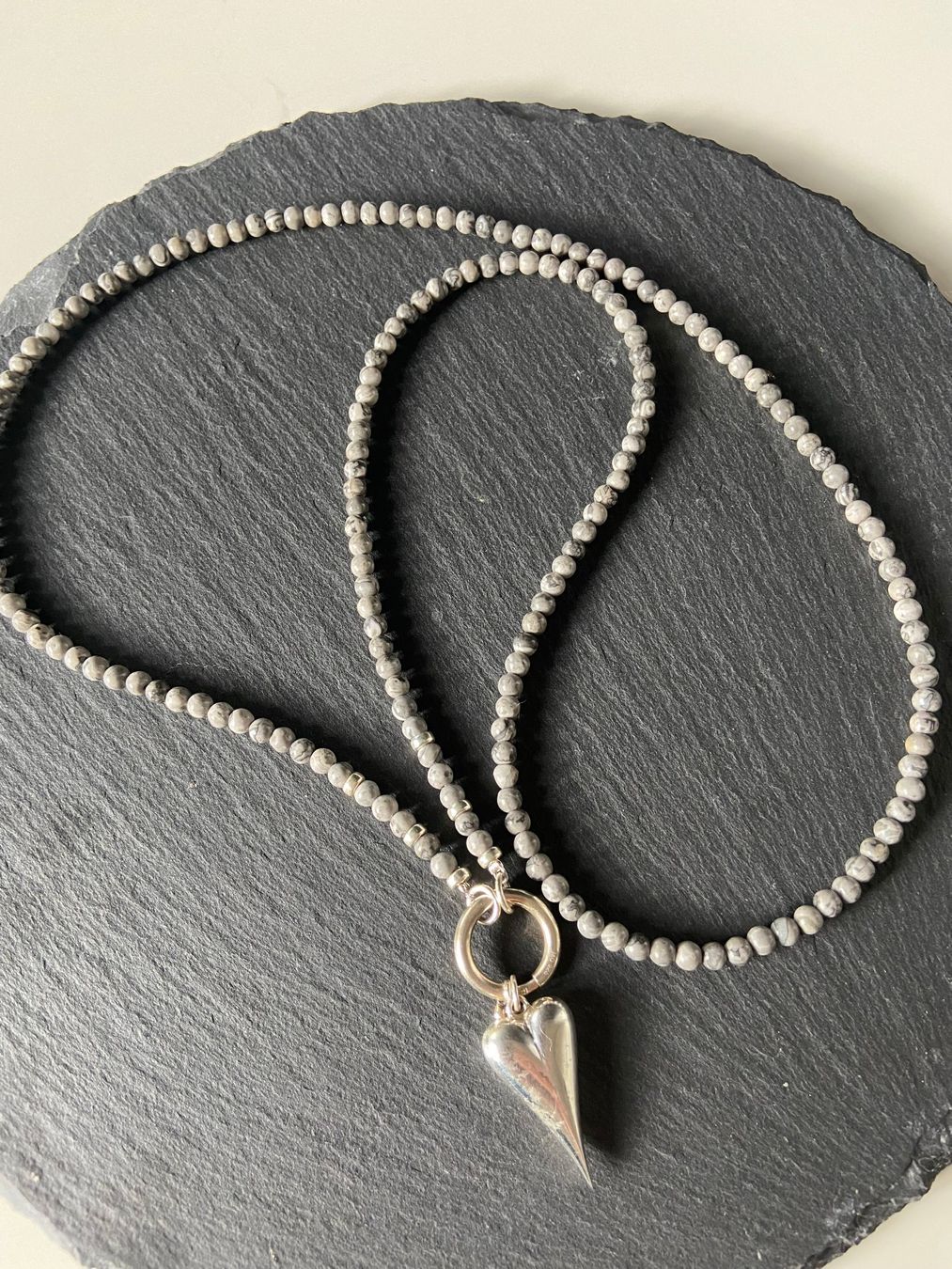 Catenine: Kette Jaspis Silber – Usato da Unterkulm venduto da esco