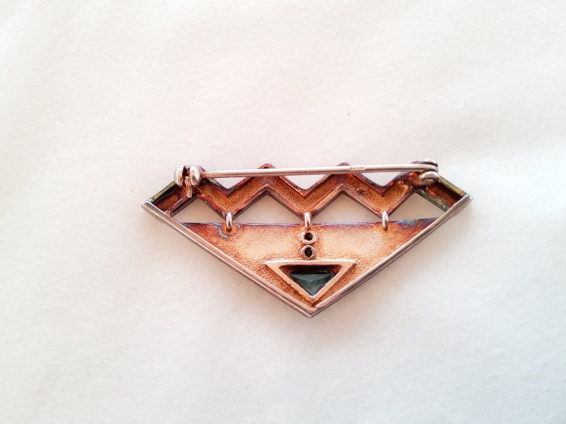 Spille & Fermagli: Broche en argent 925 avec pierre  – Usato da Malleray venduto da Broc-Mo 3