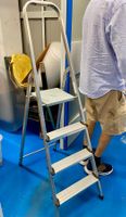 Trittleiter Aluminium 4 Stufen gute Zustand