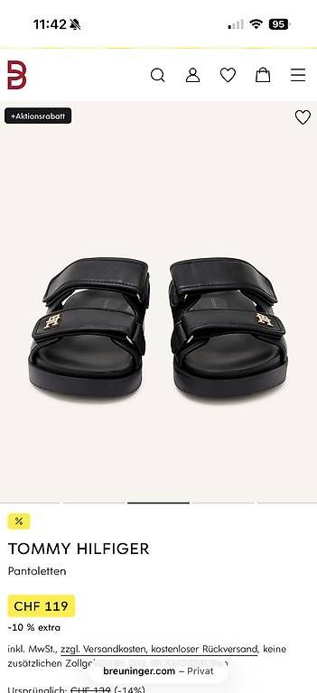 Scarpe da donna: Tommy Hilfiger Pantoletten Gr. 40 – Usato da Glattfelden venduto da T.DY
