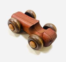 Vintage Yensho Holzauto „Rennwagen“