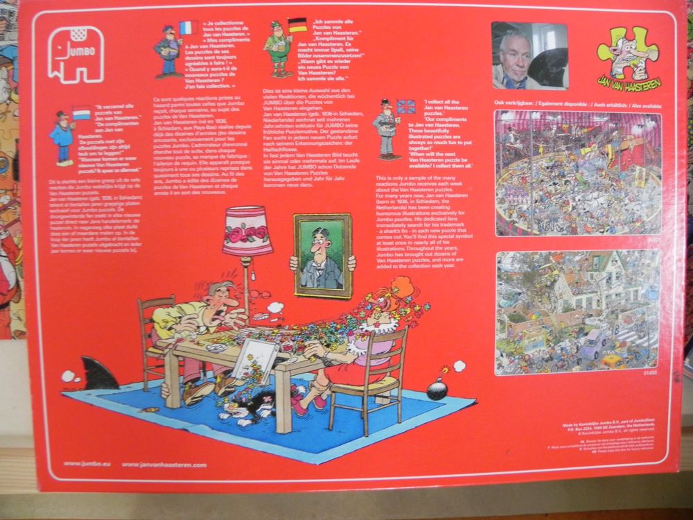 Jan Van Haasteren Happy Birthday 1000 Teile Puzzle Von Jumbo - Fertig 68x49 Cm, Witzig & Detailreich