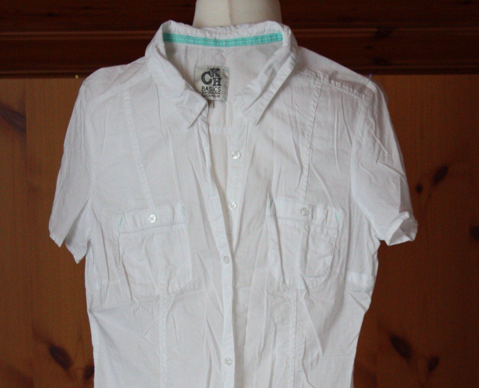 Blusen: Bluse CLOCK HOUS weiss Gr. L – Gebraucht aus Flüelen von Diversicum-Textil 1