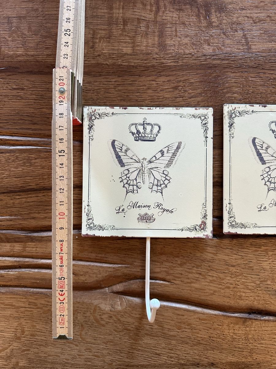 Eisenwaren: 3 Shabby Chic Blechaufhänger – Neu (gemäss Beschreibung) aus Niederrohrdorf von Sharna 2