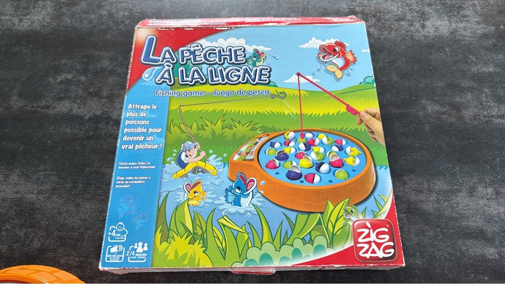 Jeu De Pêche Magnétique Dinosaure Nicknack – 4 En 1 – Plateau Musical, Pêche, Bowling, Tic-tac-toe – Dès 3 Ans