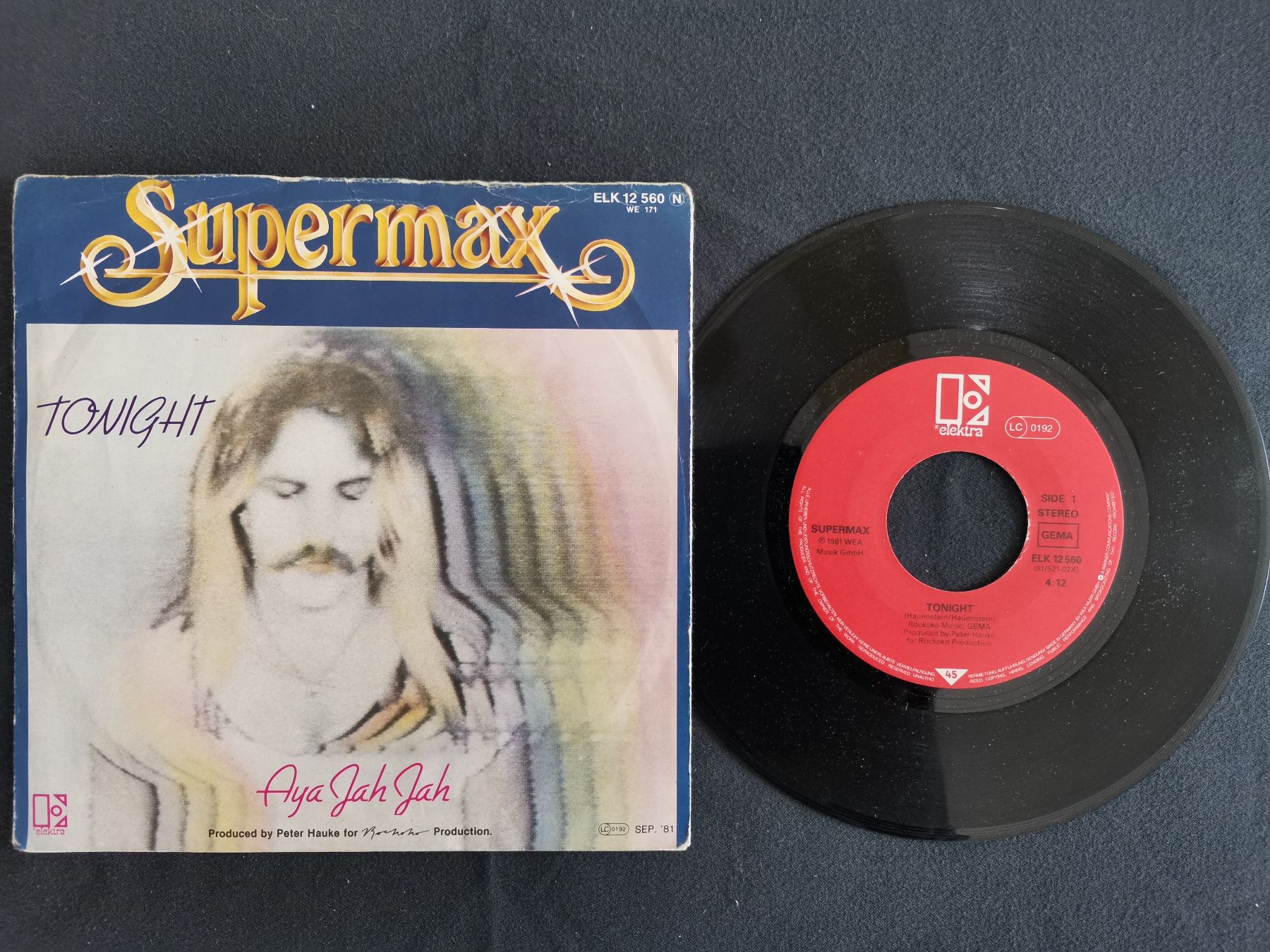 Dischi in vinile: Single: SUPERMAX/"Tonight"/ 80s (VG) – Usato da Luzern venduto da adonairo